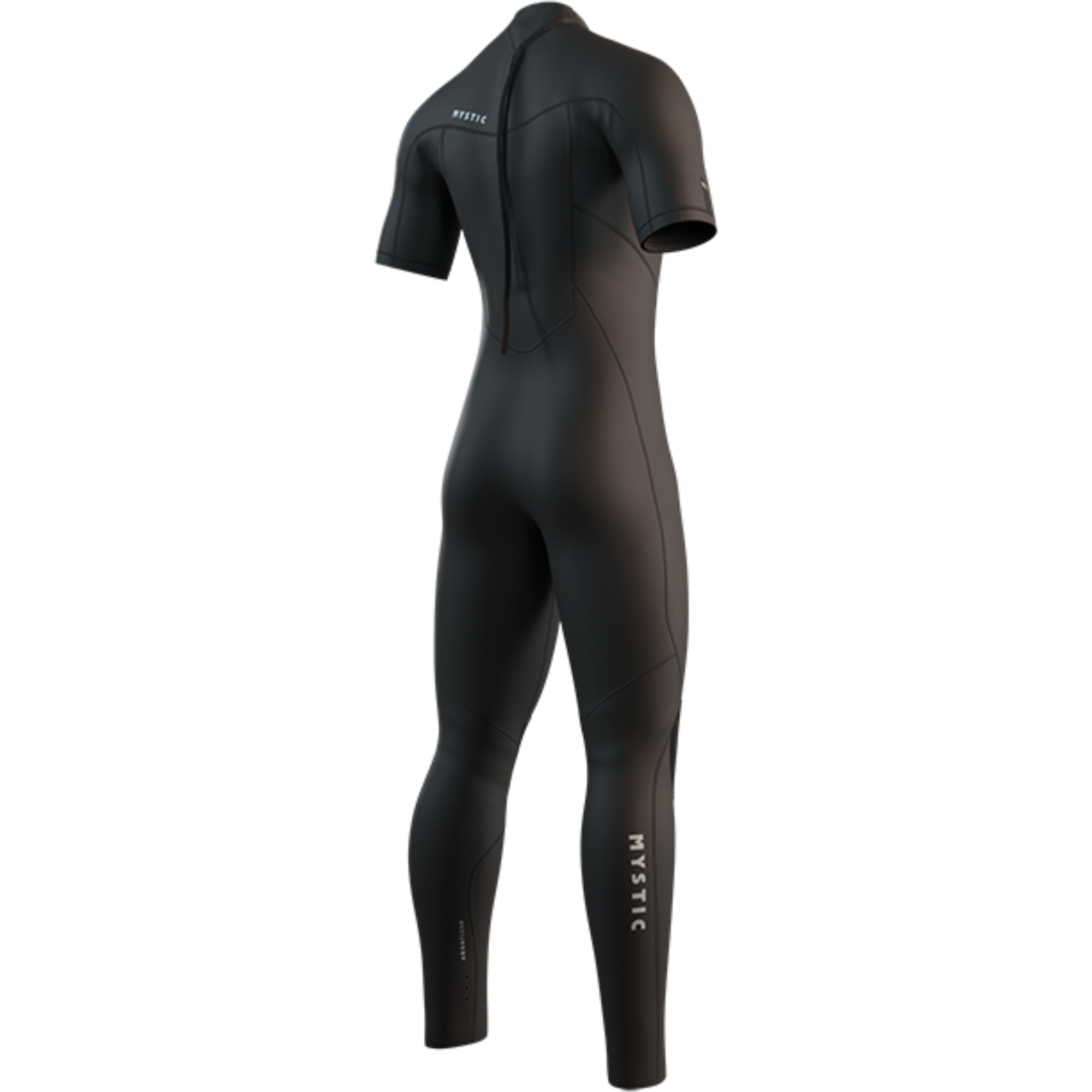 2025 Mystic Hommes Star 3/2mm Short Arm Back Zip Combinaison Néoprène 35000.250028 - Black